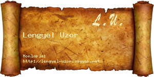 Lengyel Uzor névjegykártya